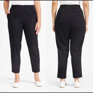 Everlane Italian GoWeave Easy Pant Black Sz 8 EUC